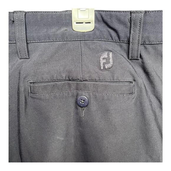 FOOTJOY Golf Shorts Mens Flat Front Navy Blue Size W 40 - Picture 9 of 9